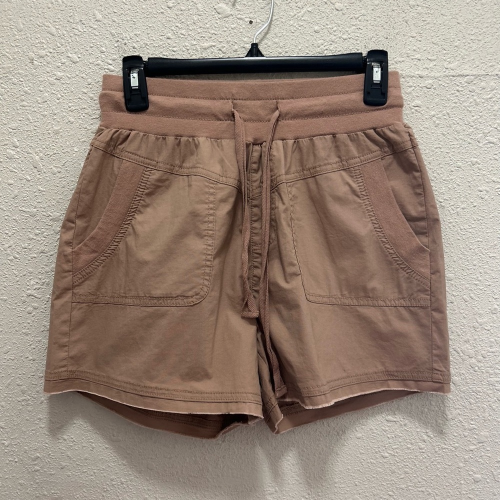 BanJara Mocha Pull On Draw String Shorts Size Small